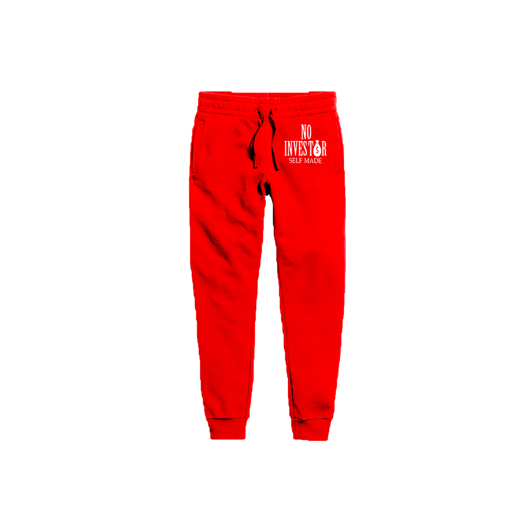 No Investor Sweat Pants (Red)
